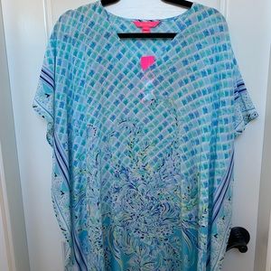 lilly pulitzer silk caftan